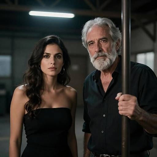 Bearded Man and Woman Industrial Portrait