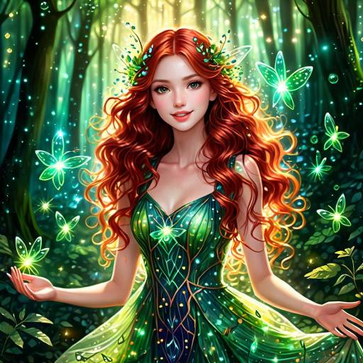 Enchanted Forest Nymph in Soft Sunlight