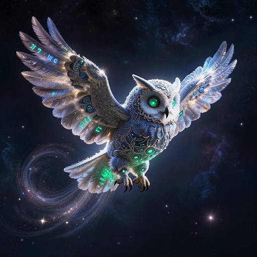 Arcane Owl Galaxy Cluster