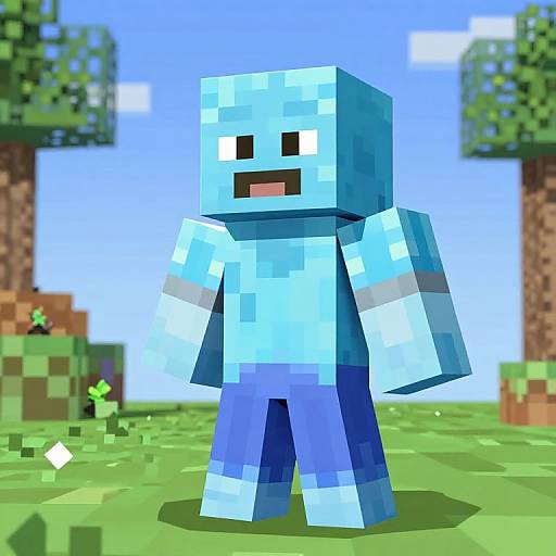 Dean Cornwell Style Minecraft Ice Goblin