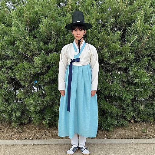 Realistic Korean Costume Male Portrait