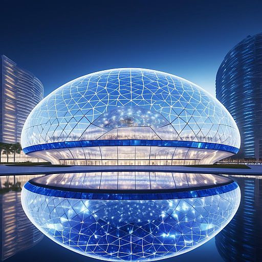 Futuristic Glass Dome Stadium Design Futuristic Glass Dome Stadium Design