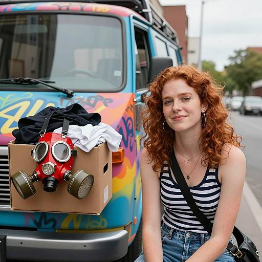 Curly Redhead by Graffiti Van