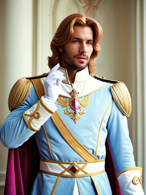 Man in Regal Prince Costume