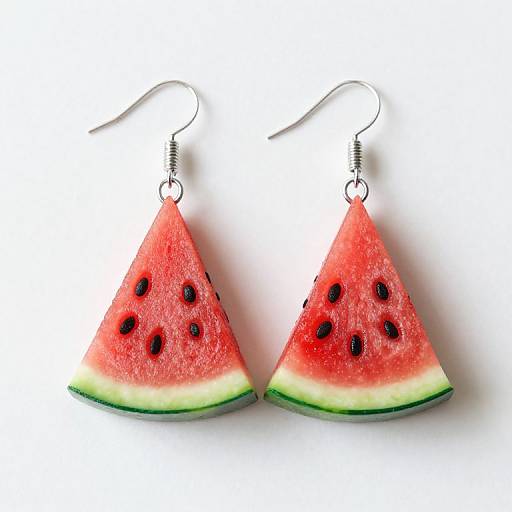 Cute Watermelon Wedge Earrings