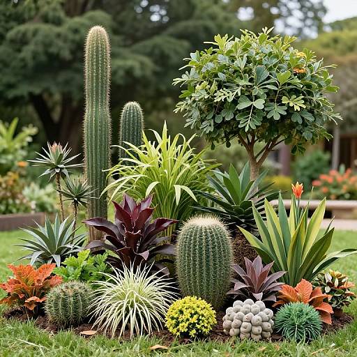 Artistic Composition of Exotic Plants