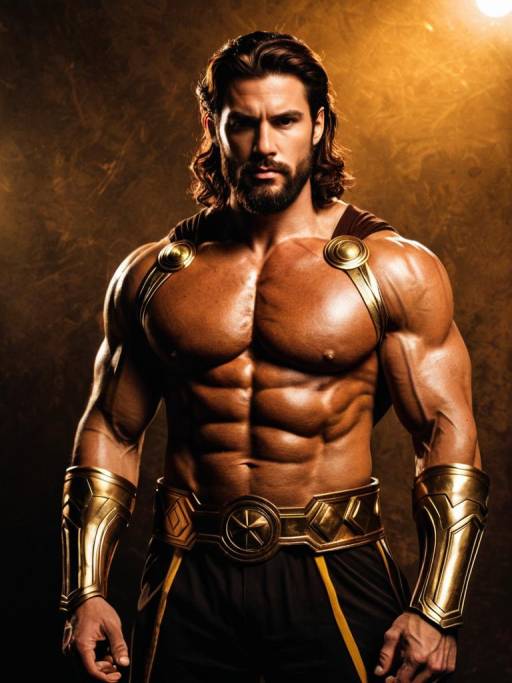 Man Cosplaying as Hercules from Marvel Comics