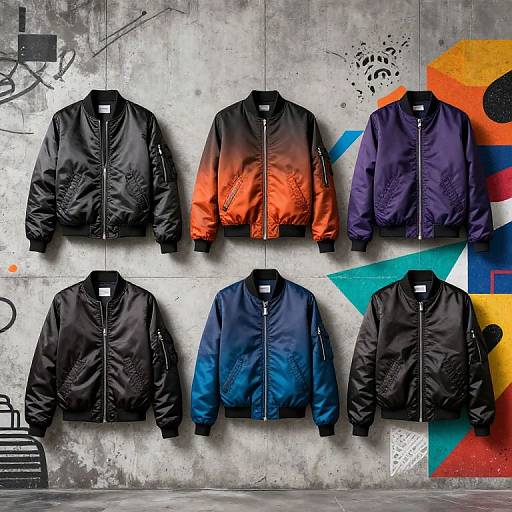 Urban Streetwear Bomber Jacket Display