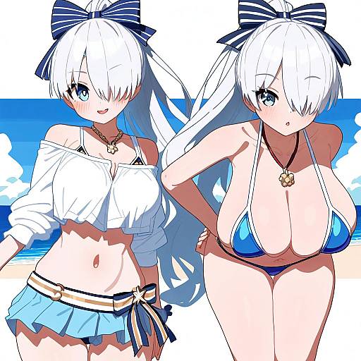 Illustration of Anastasia (swimsuit archer) (fate), fate/grand order in the style of Cromachina