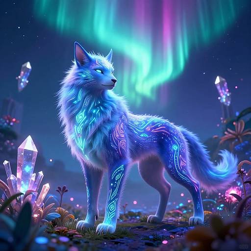 Fenir in Magical Realm with Aurora