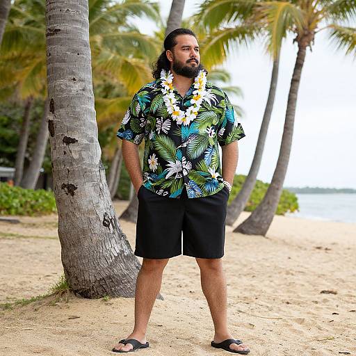 Plus Size Hawaiian Beach Outfit