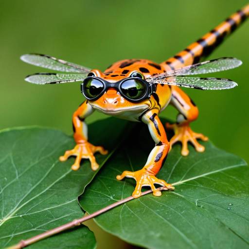 Vibrant Newt in a Frog Perspective Vibrant Newt in a Frog Perspective