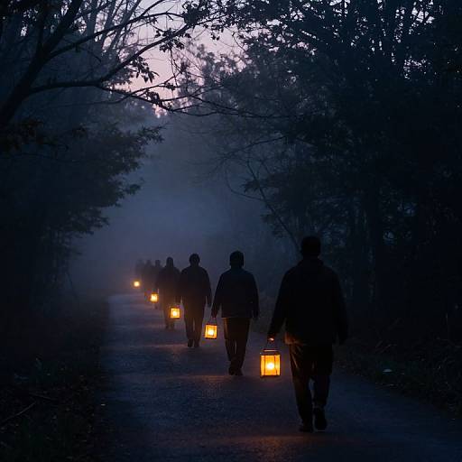 Misty Forest Lantern Procession