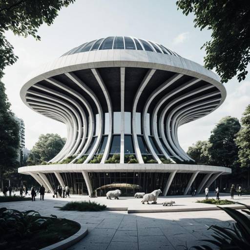 Futuristic Urban Zoo Pavilion