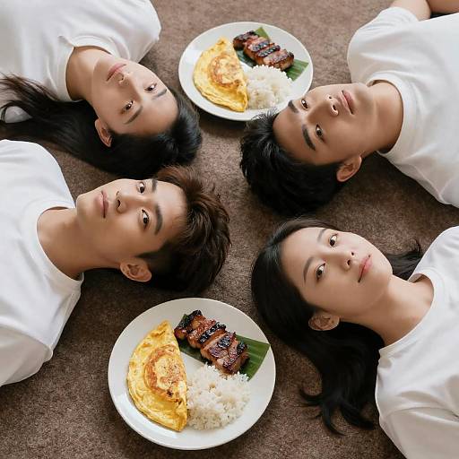 Tranquil Gathering on Brown Carpet