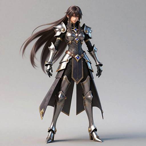 Realistic Anime Mage Character Portrait