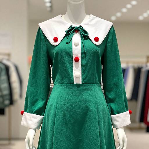 Festive Mannequin in Christmas Outfit