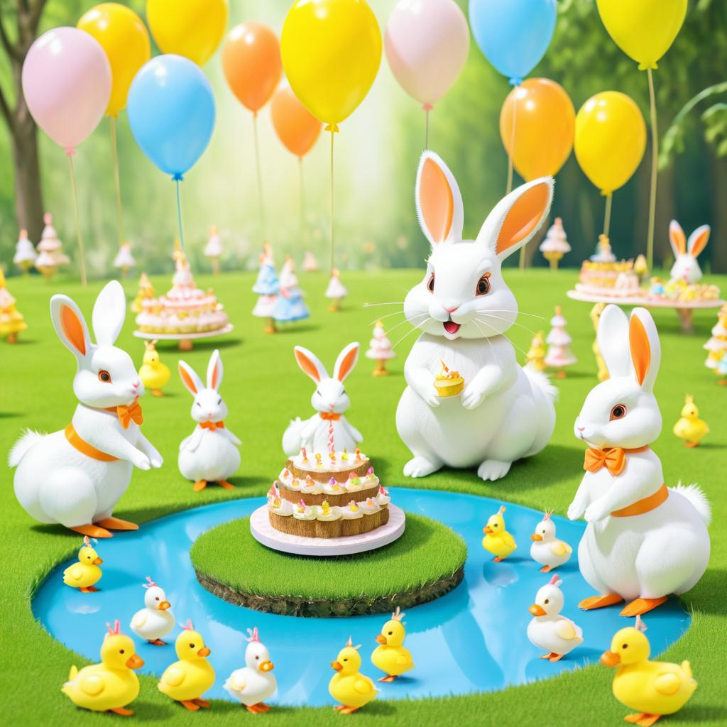 Whimsical Birthday Bash for a Rabbit