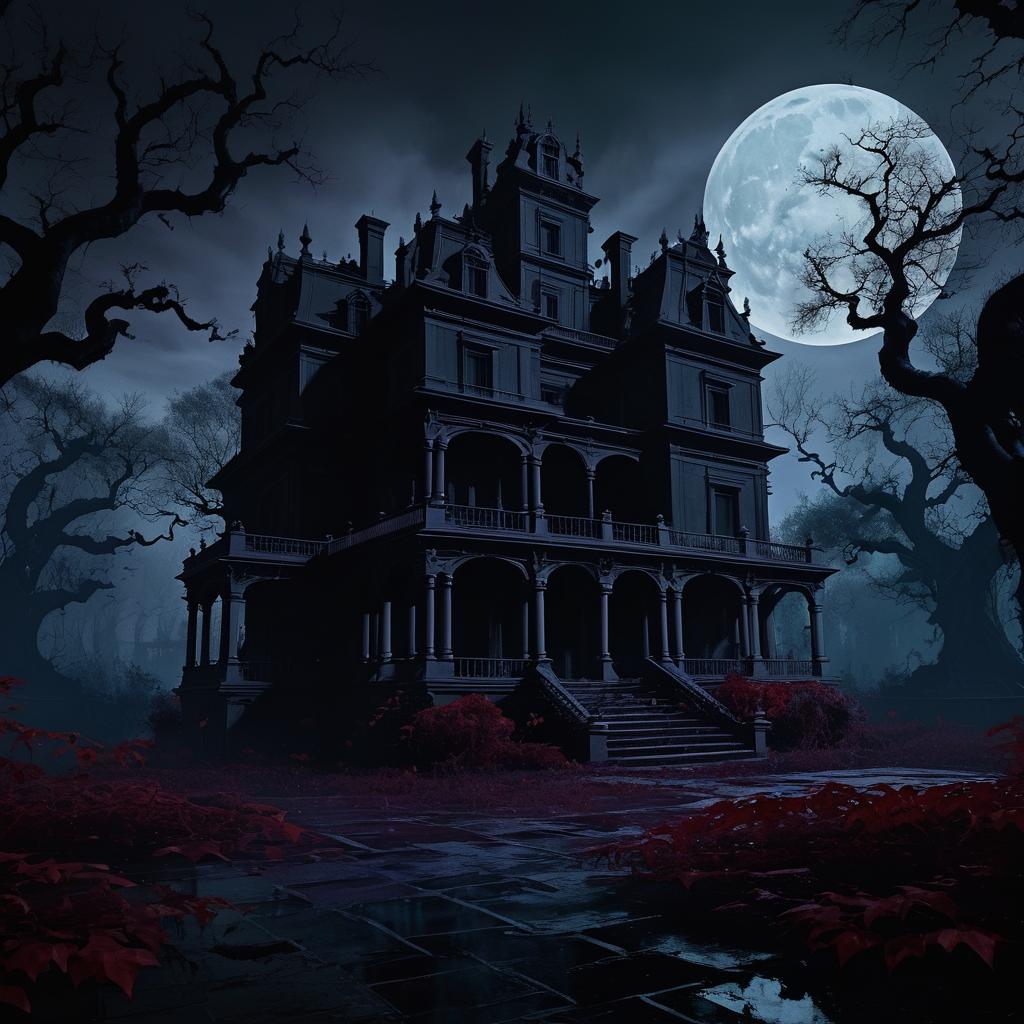 Eerie Dreamscape in a Haunted Mansion