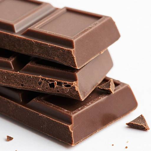 Close-Up Dark Chocolate Bars