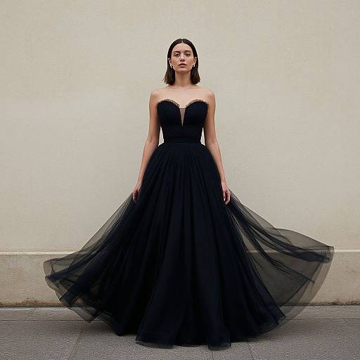 Swan Princess in Black Dress