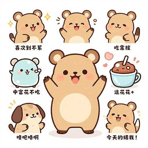 Cheerful Ditto Morphing Meme Art