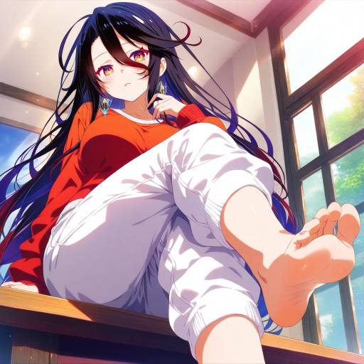 Barefoot Elegance: No Game No Life Vibe