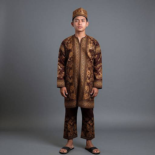 Filipino Boy in Traditional Costume