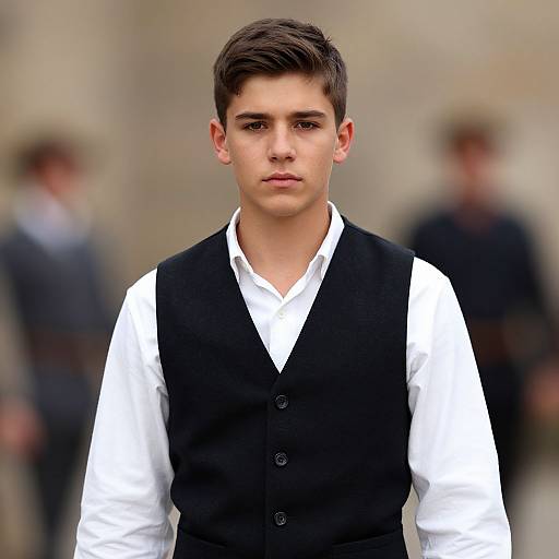 Realistic Period Costume Man Portrait