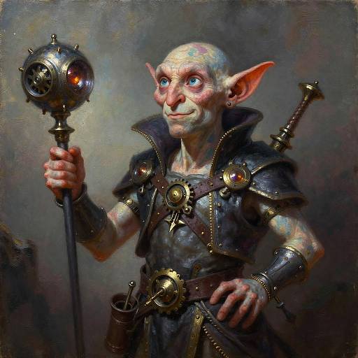 Goblin Artificer Steampunk Portrait