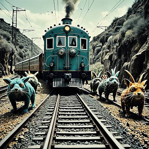 Whimsical Train to the Afterlife