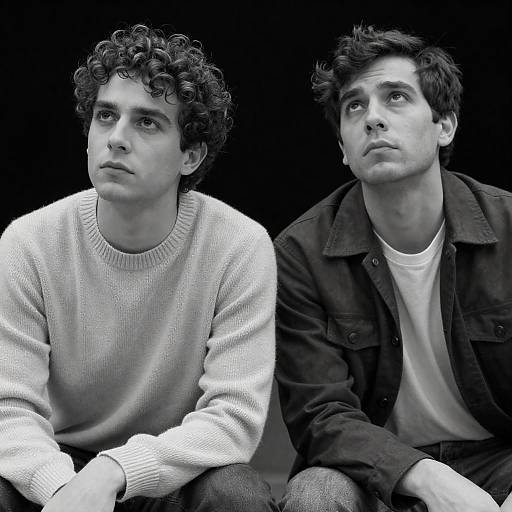 Intense Moments: Black-and-White Portrait