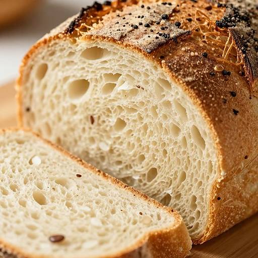 Close-Up of Seeded Bread Loaf