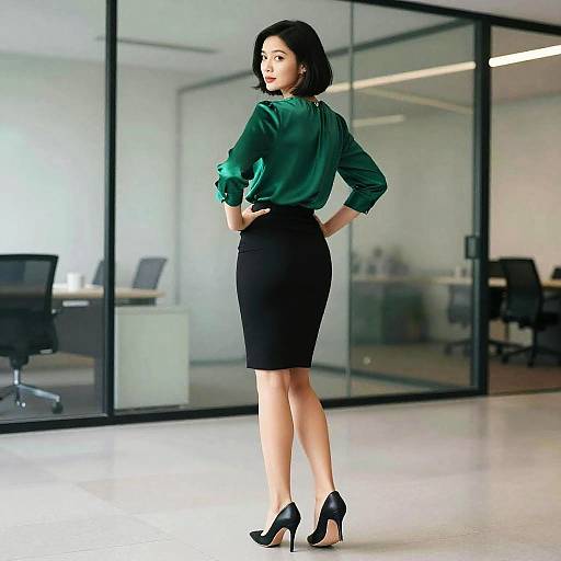 Confident Woman in Modern Office