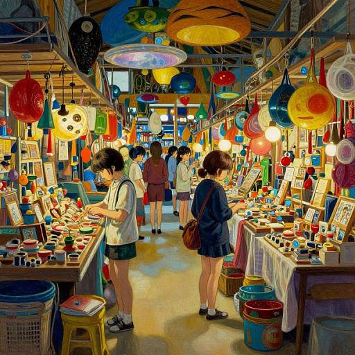 HDRI Bazaar of Wonders in Oilpaint