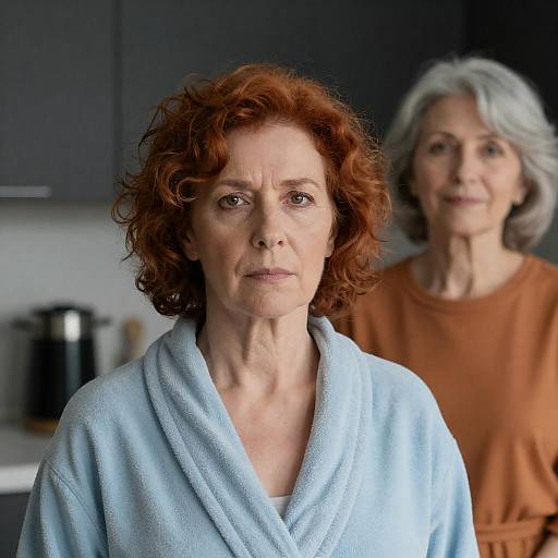 Two Older Women in Kitchen