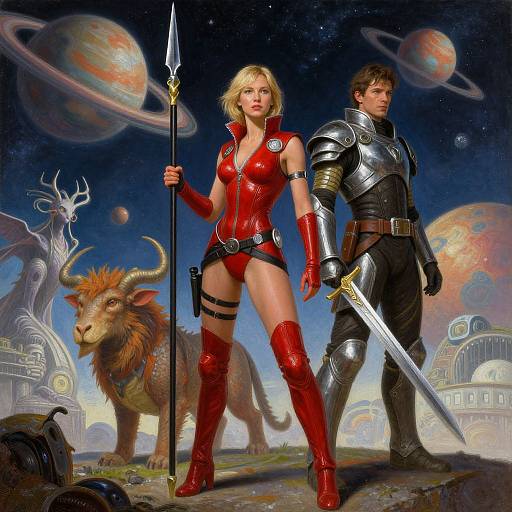 Futuristic Sci-Fi Warrior Epic