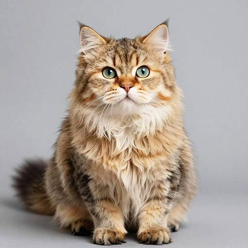 Fluffy Ittybitty Kitty Cat Portrait