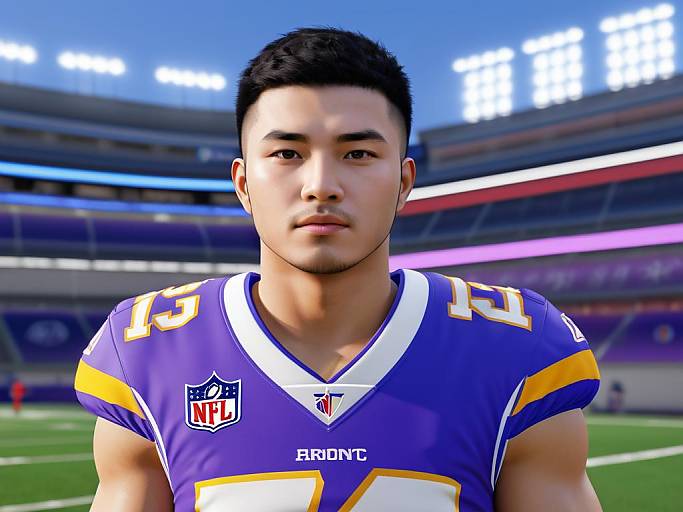 Quarterback Xi Jinping Character Design Portrait