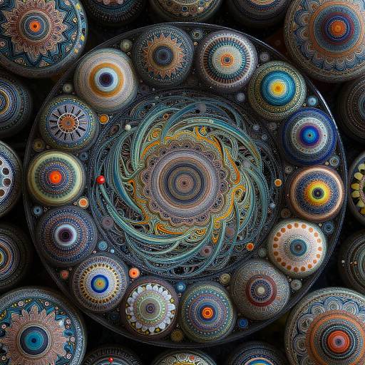 Psychedelic Photorealistic Marble Masterpiece