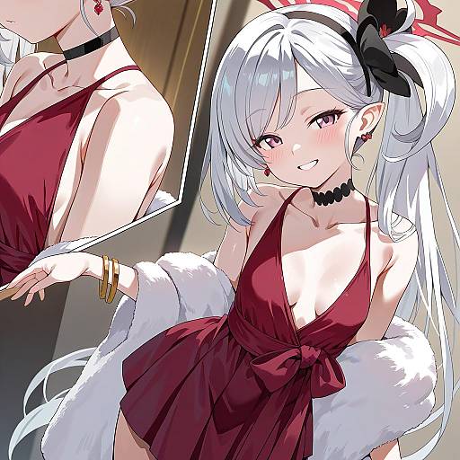 Illustration of Mutsuki (dress) (blue archive), blue archive in the style of Club3