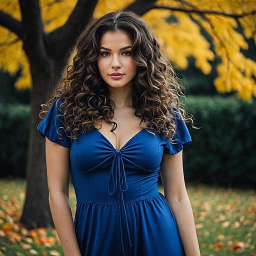 Realistic Outdoor Halloween Blue Jumpsuit