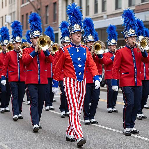 Patriotic Brass Band Parade