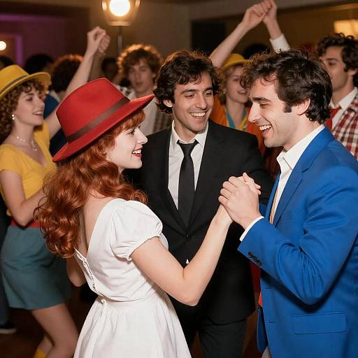 Vibrant 1970s Dance Party Celebration