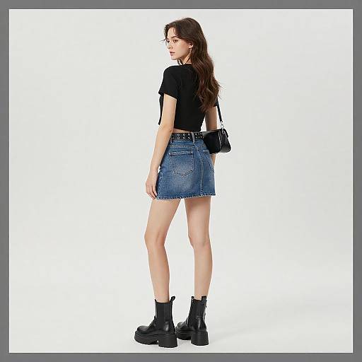 Young Woman Over Shoulder Pose