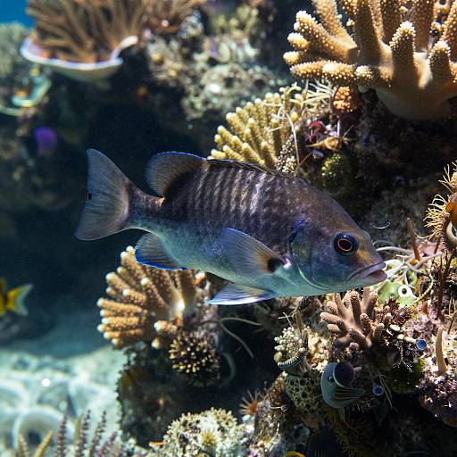 Realistic Underwater Coral Reef Scene