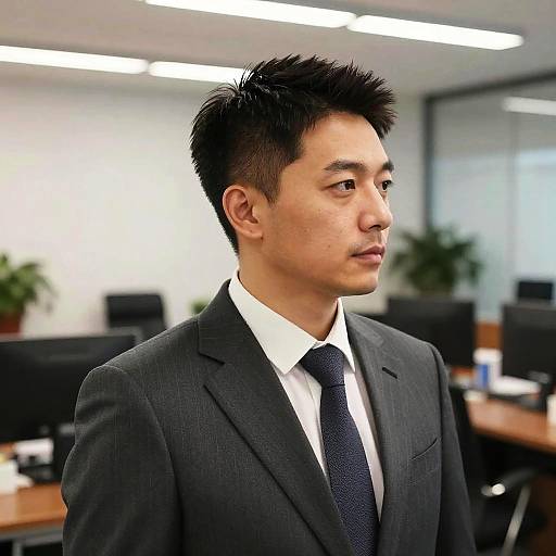 Taper Cut Middle-Aged Man Fashion