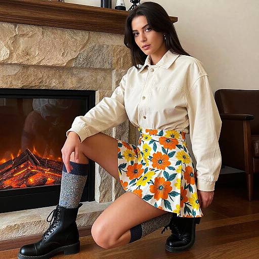 Athletic Woman in Casual Streetwear