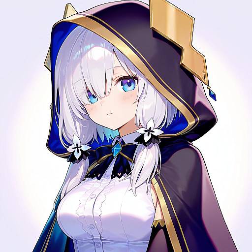 Illustration of Ars almal (1st costume), nijisanji in the style of Ainy