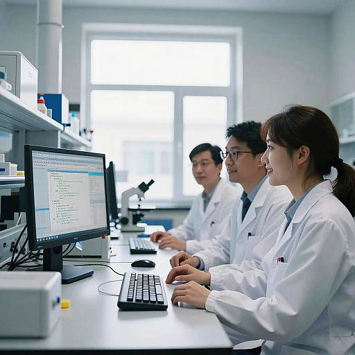 Serene Lab with Autonomous AI Display